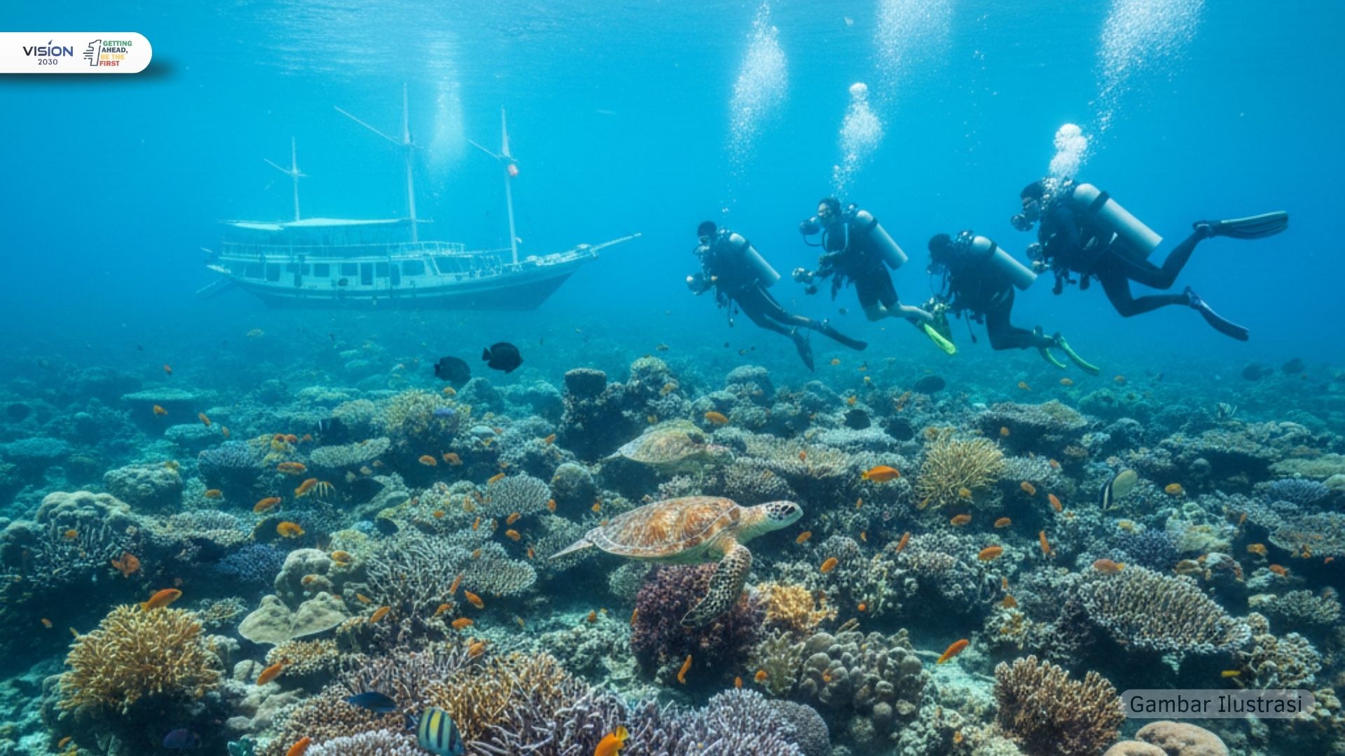 Wilayah Indonesia yang Memiliki Terumbu Karang untuk Objek Wisata Bahari Berkelas Dunia