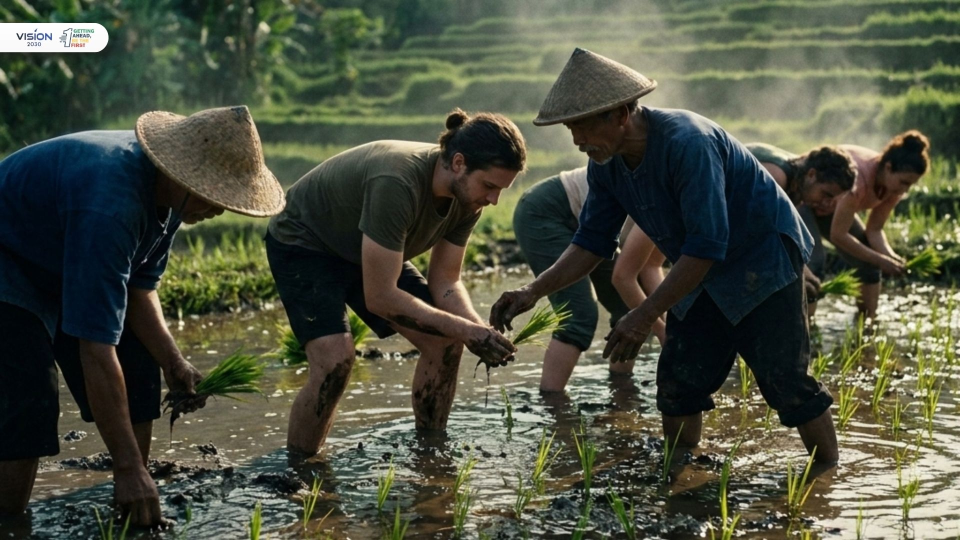Menanam Padi Bersama Petani sebagai Terapi Kembali ke Alam dan Menyembuhkan Diri