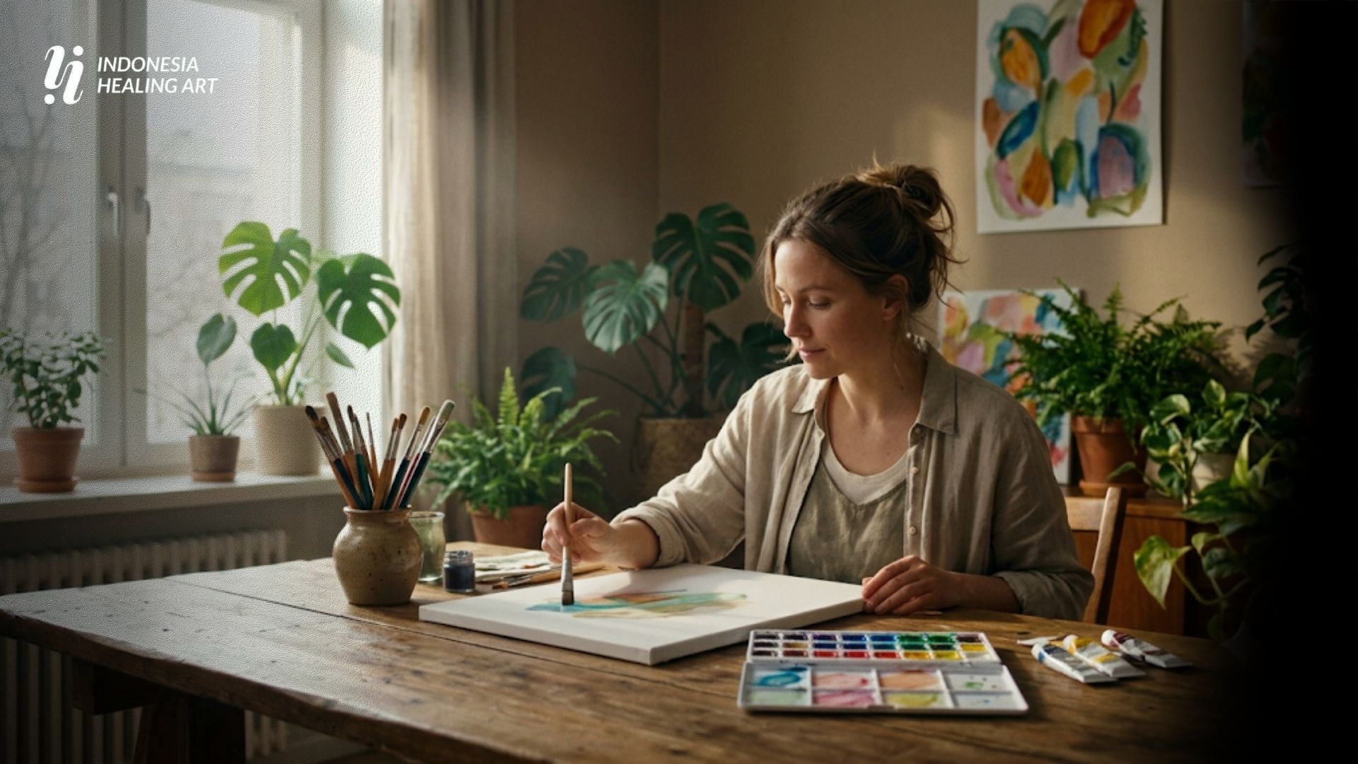 Cara Memulai Intuitive Painting di Rumah dengan Alat yang Sederhana untuk Menenangkan Pikiran