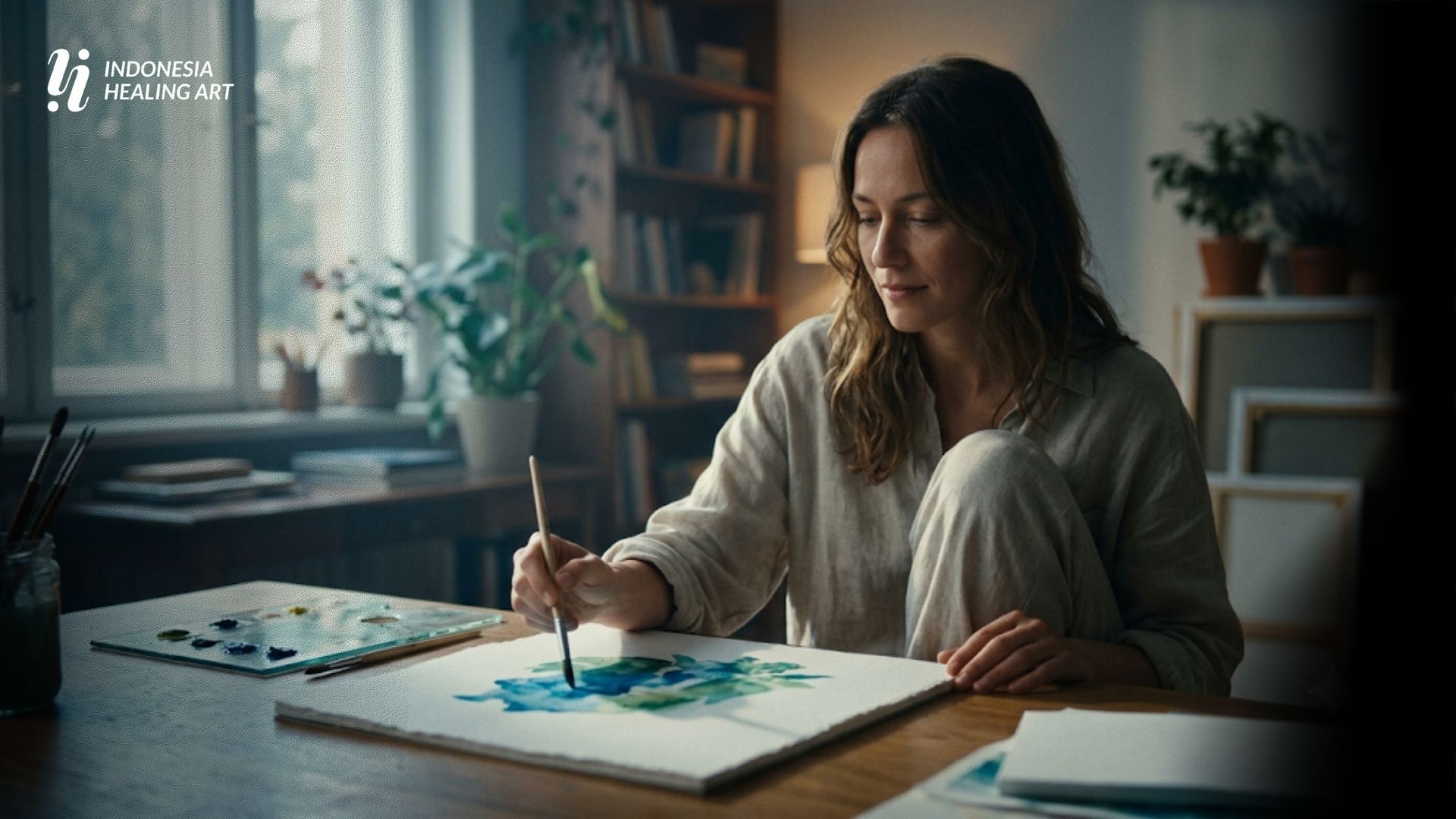 Healing Through Watercolor, Cara Sederhana Menenangkan Pikiran Lewat Lukisan Warna Air
